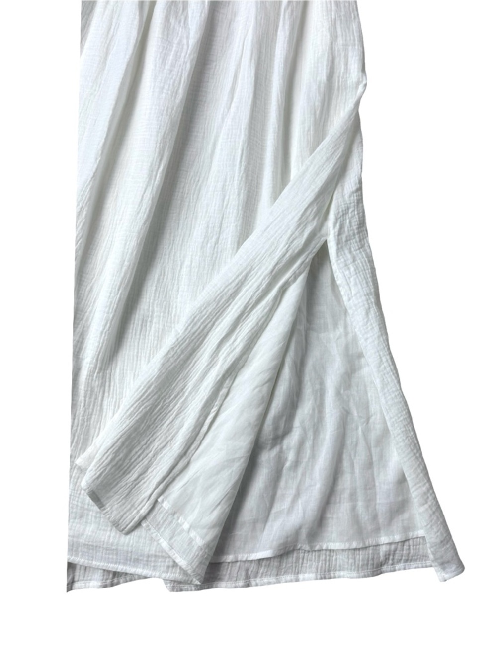 Anthropologie Charlie Holiday White Cotton Gauze Strapless Midi Dress Size 6 NWT - Picture 3 of 10